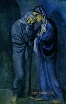  kubist - The Visit Two Sisters 1902 kubist Pablo Picasso